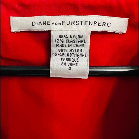 DVF Iconic Nylon Ruffle Mini Wrap Dress •  ‘Andra’ - Picture 7 of 10